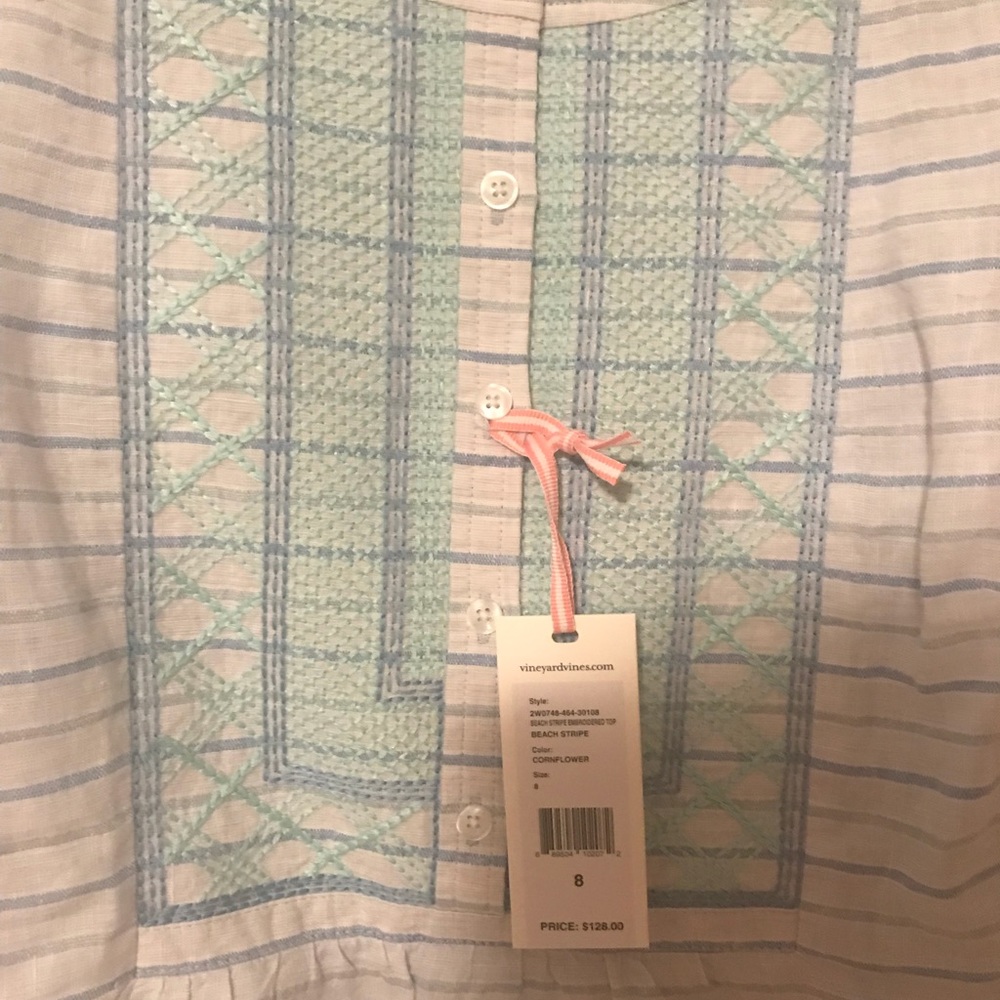 Vineyard Vines- Beach stripe popover - NWT - Picture 3 of 7